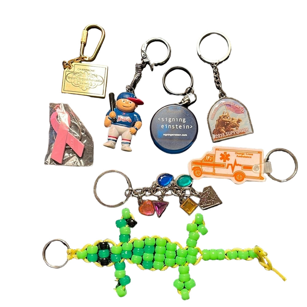 Assorted Key Chains bundle of 8